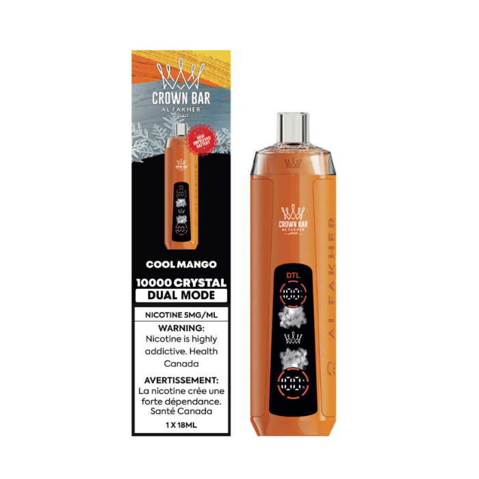 Mango Ice - AL FAKHER Crystal Crown Bar Disposable Vape 10000