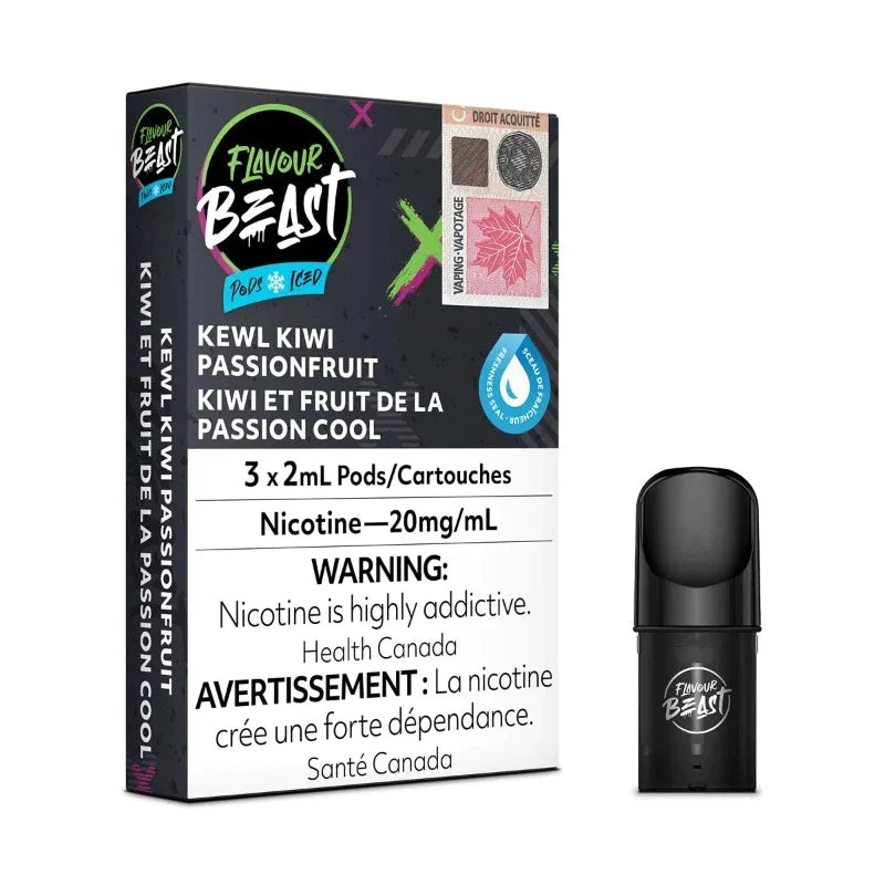 Flavour Beast Pods Pack - Kewl Kiwi Passion Fruit