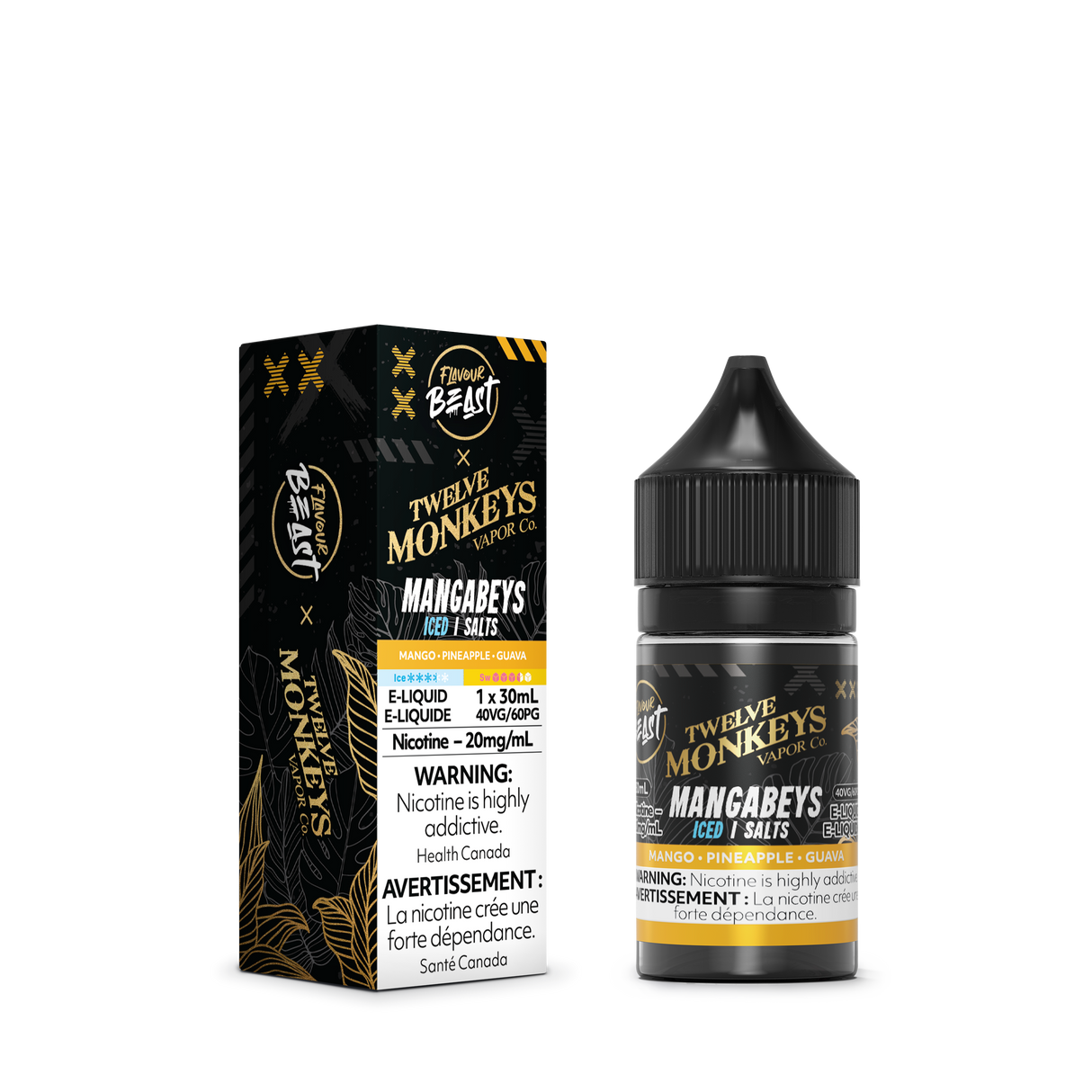 MANGABEYS Iced - Flavour Beast X Twelve Monkeys Nicotine Salt