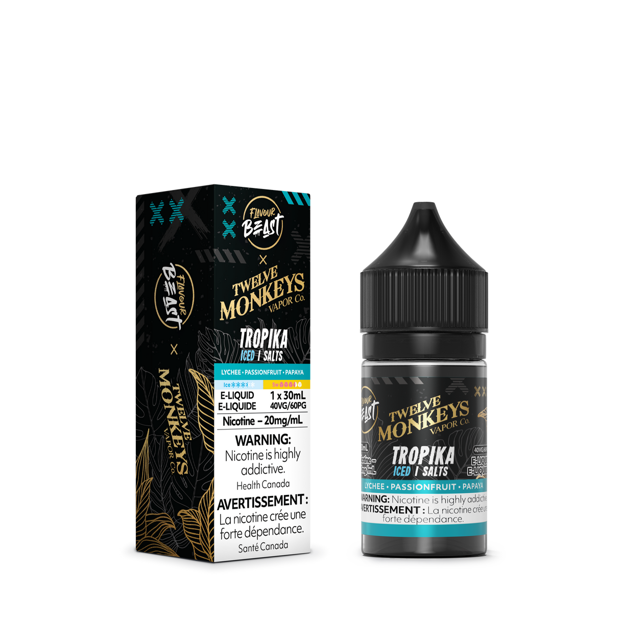 TROPIKA Iced - Flavour Beast X Twelve Monkeys Nicotine Salt
