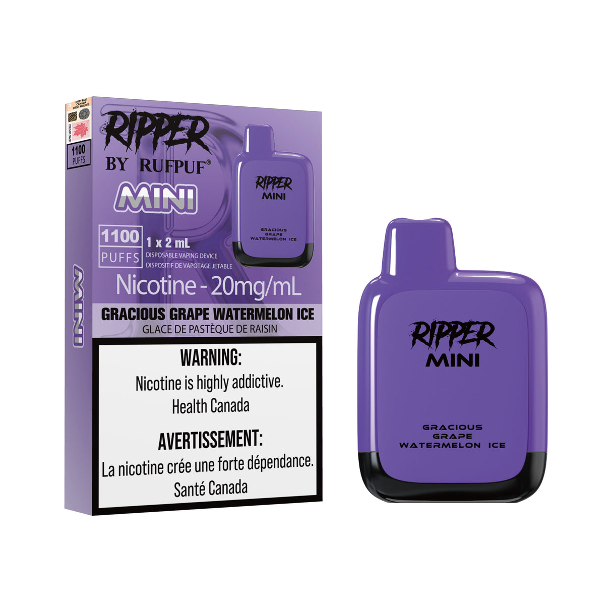 RIPPER by RUFPUF MINI 1100 Puffs Disposable