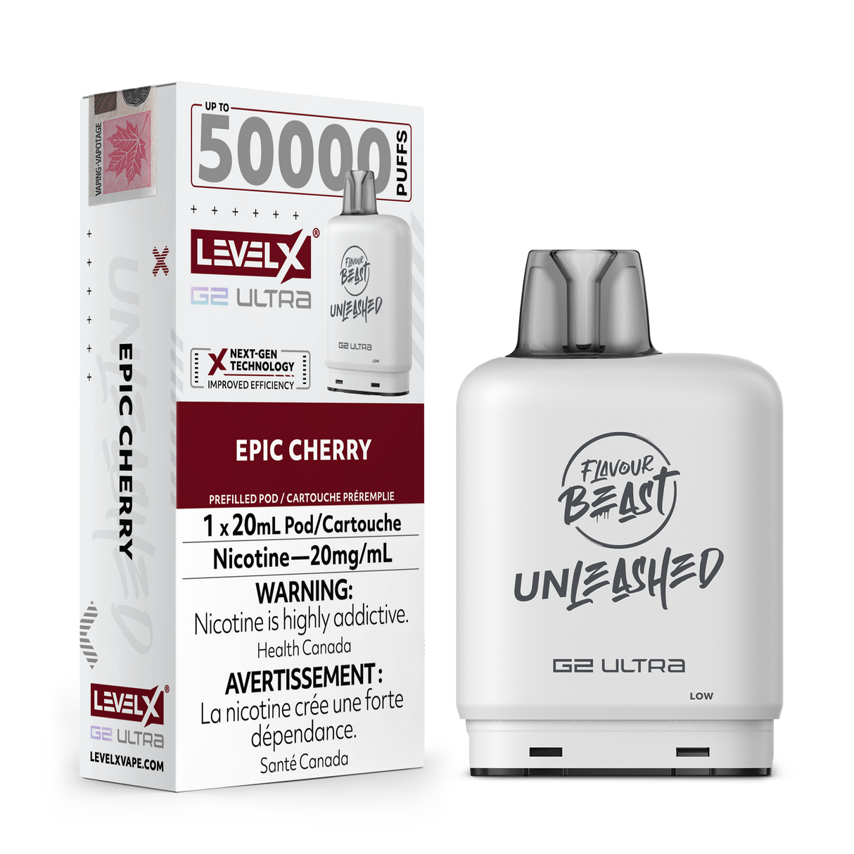 Epic Cherry - Flavour Beast Unleashed Level X G2 Ultra 50K Pod