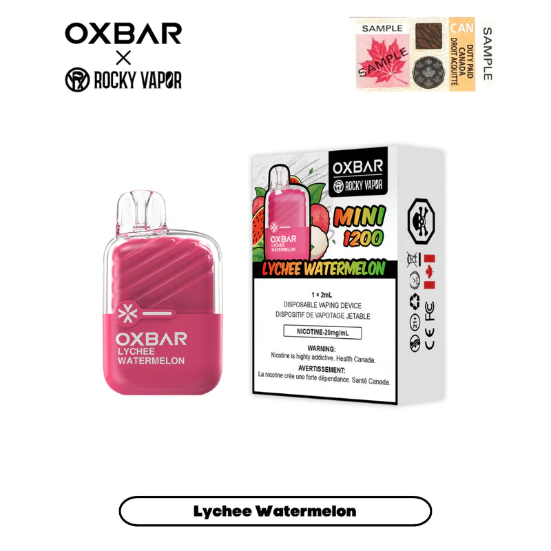 OXBAR Mini 1200 Disposable Vape - Lychee Watermelon - OXBAR Mini 1200 Disposable Vape