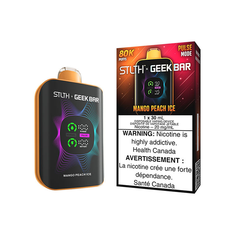 Mango Peach Ice - STLTH X GEEKBAR 80000 puffs - 30mL nic salt vape juice - 20mg nicotine