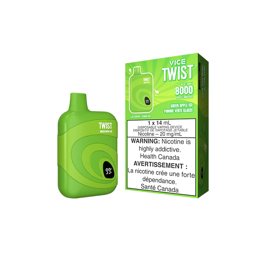 GREEN APPLE ICE VICE TWIST 8k DISPOSABLE 8000 Puffs