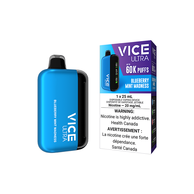 Blaubeer-Minze-Wahnsinn - Vice Ultra Einweg-Vape 60K