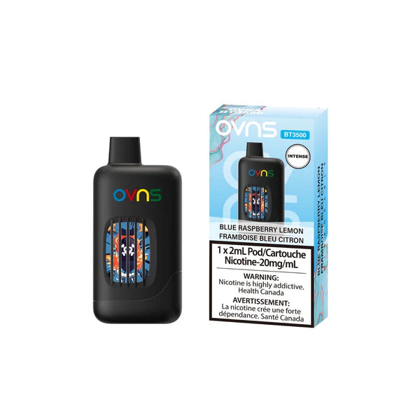 blue raspberry lemon ovns intense 3500 puffs disposable vape