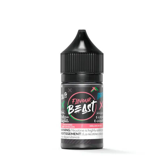 Weekend Watermelon Iced - Flavour Beast Vape Juice E-Liquid Nic Salt 30ml