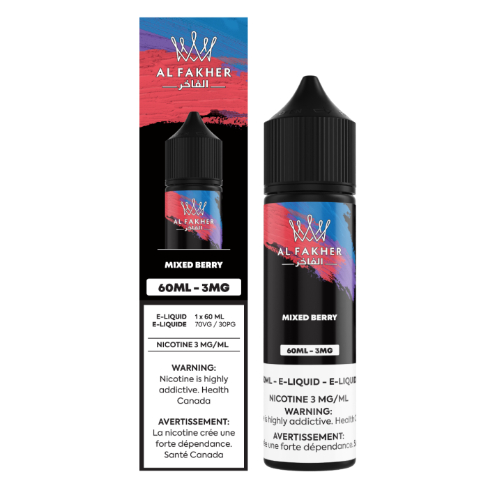 Mixed Berry 3mg AL Fakher Freebase Juice 60mL
