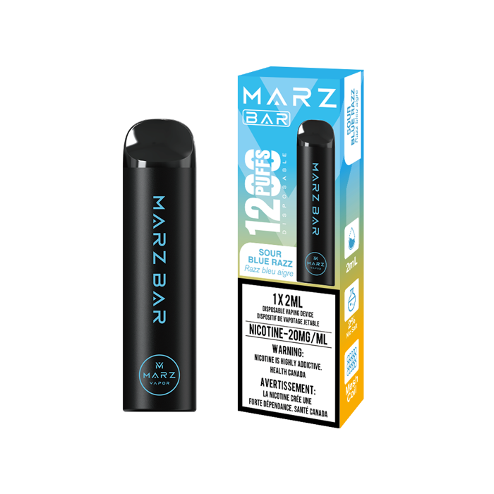 Marz Bar 1200 Puffs Disposable Vape - Sour Blue Razz