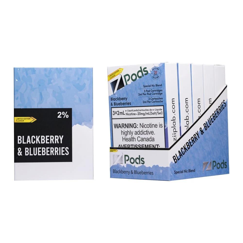 BLACKBERRY & BLUEBERRIES - Z PODS ( SUPREME NIC BLEND)