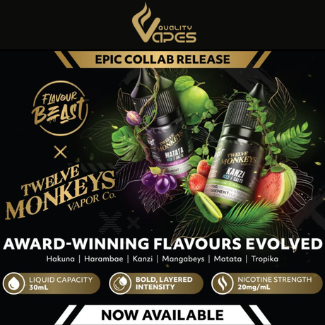 Flavour Beast X Twelve Monkeys E-Liquids — Epic Collab Release in Canada