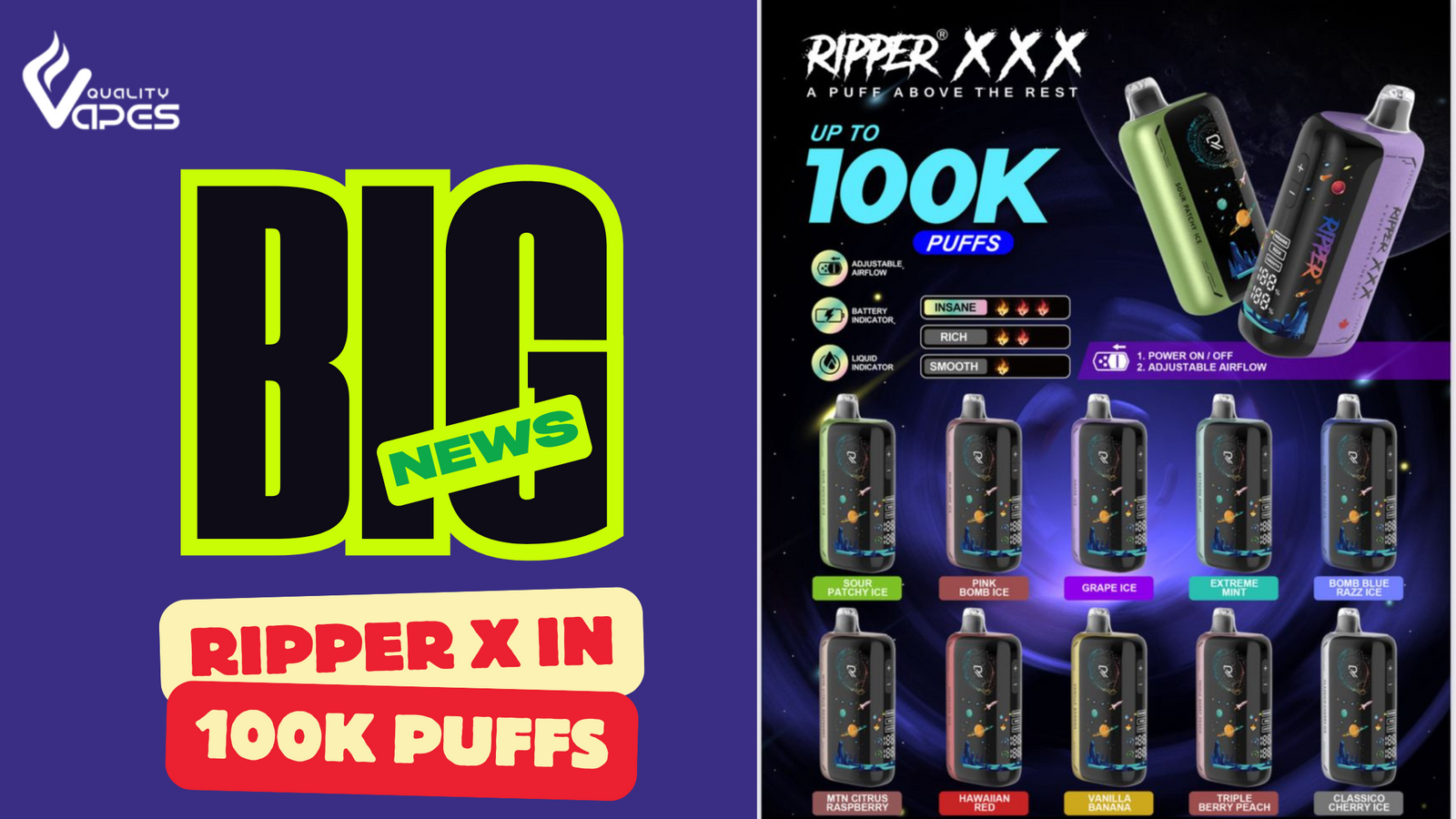 Canada’s Big Battery Moment: Ripper XXX Lands With Up to 100K Puffs