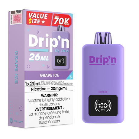 Grape Ice - Dripn by Envi 70k Disposable Vape