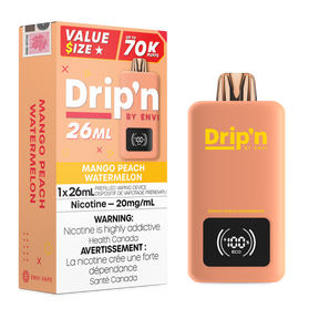 Mango Peach Watermelon - Dripn By Envi 70k Disposable Vape 26ml 70000 Puffs
