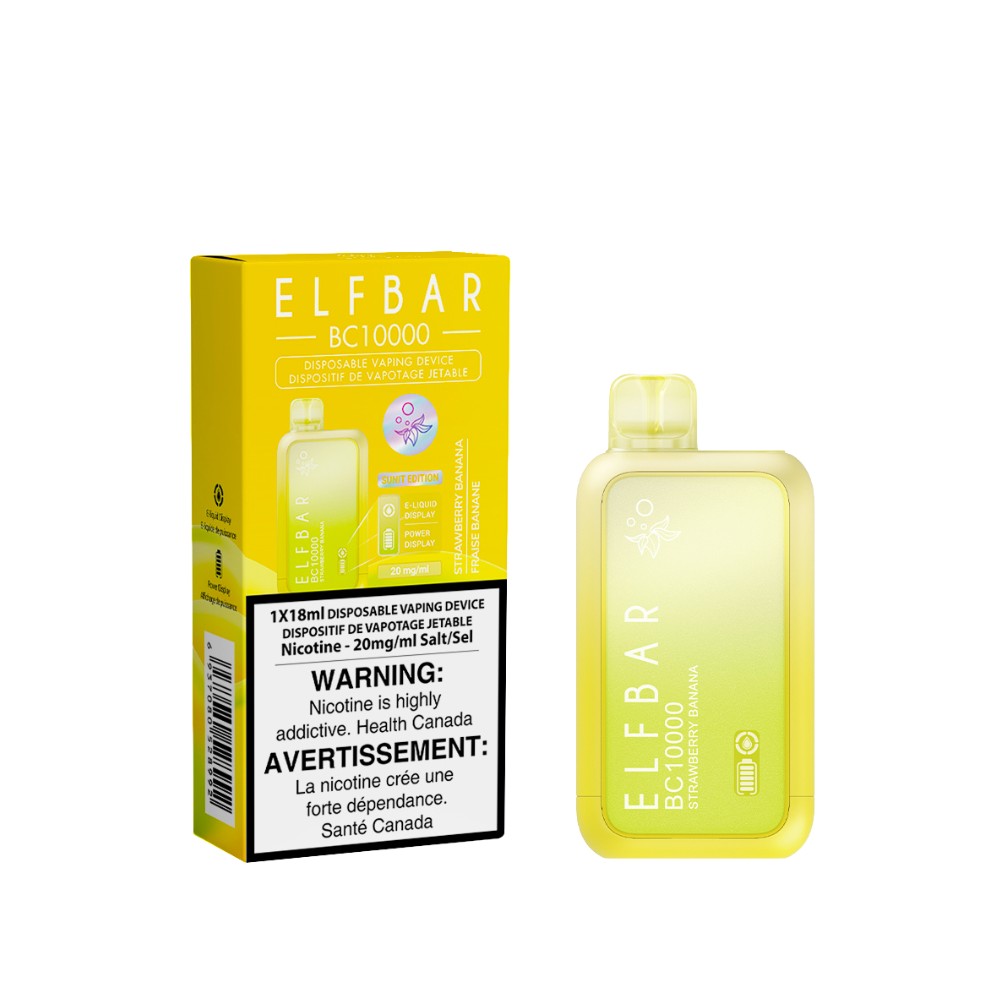ELF BAR BC10000 Strawberry Banana Disposable Vape - 10000 Puffs