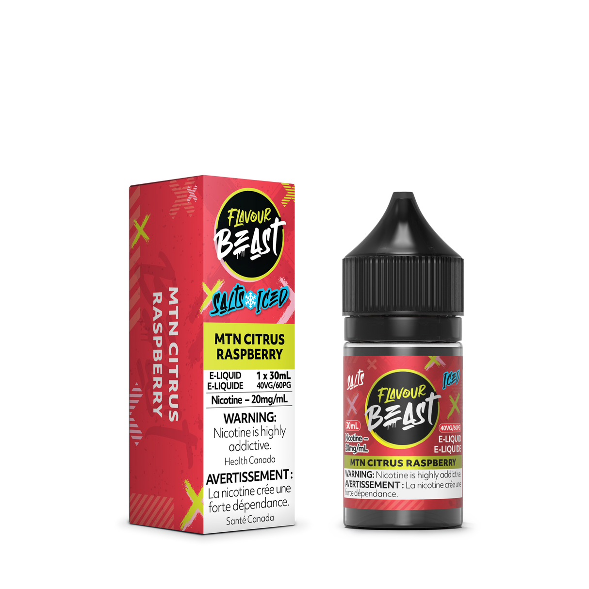 MTN Citrus Raspberry Iced - Flavour Beast Nic Salt E-Liquid