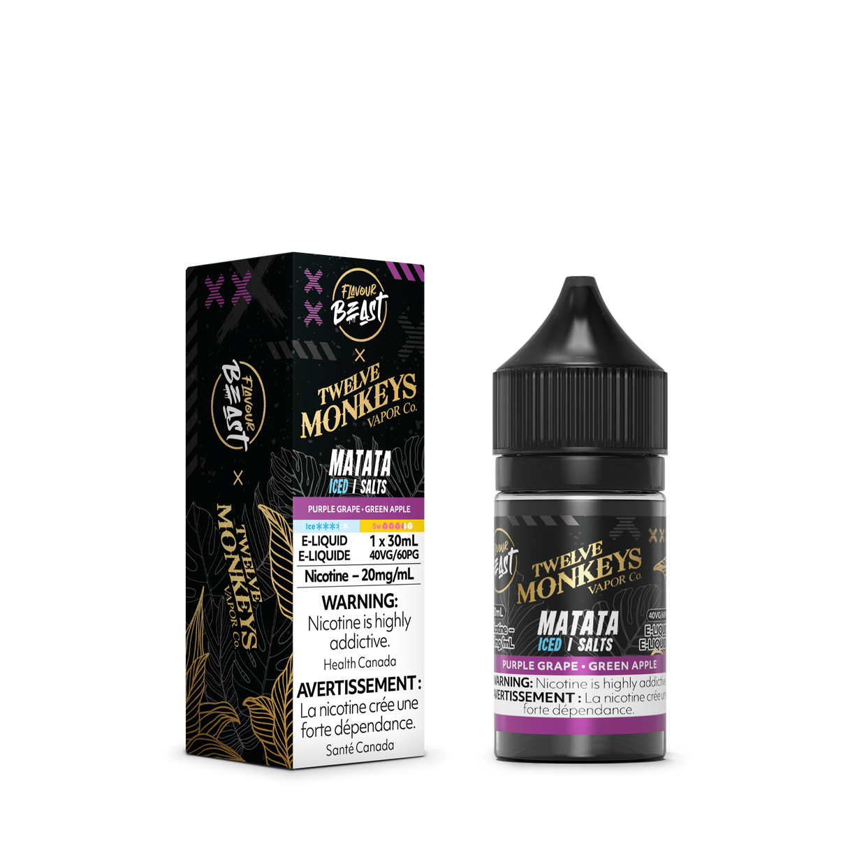 MATATA Iced - Flavour Beast X Twelve Monkeys Nicotine Salt