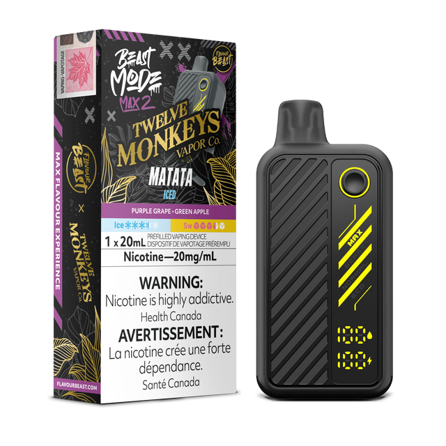 Flavour Beast Beastmode Max 2 x Twelve Monkeys – Matata Iced, 20mg/mL, 20mL e-liquid.