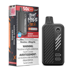 Bangin Blood Orange - Flavour Beast BeastMode Max 2 50K Disposable Vape - 20mL - 20mg/ml Nicotine strength.