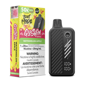 Gushin Watermelon Apple - Flavour Beast BeastMode Max 2 Disposable Vape - 50,000 Puffs - 20mL E-Liquid - 20mg Nicotine