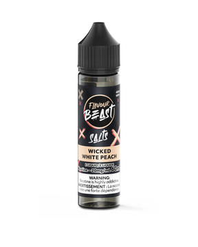 Flavour Beast Salt Juice E-Liquid - Wicked White Peach 60ml