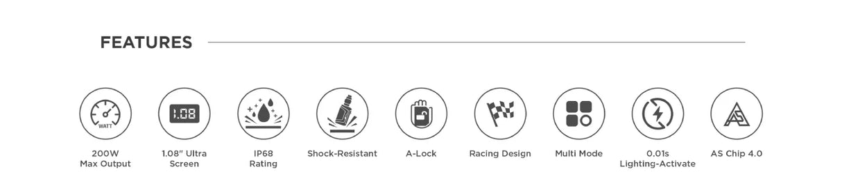 GEEKVAPE Aegis Legend 5 Starter Kit [Crc] Features