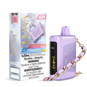 KRAZE LUNA 42k Puffs Disposable Vape, 20mL Prefilled vaping device - Blueberry Strawberry Pomegranate Ice