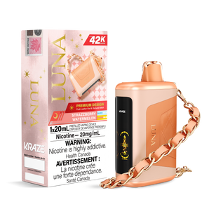 KRAZE LUNA 42k Puffs Disposable Vape, 20mL Prefilled vaping device. Stazzberry Watermelon