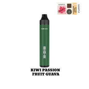 Kiwi Passion Fruit Guava Icon Bar Hybrid Disposable Vape, 2000 puffs, tropical fruit blend with a synthetic 50 nicotine hit.