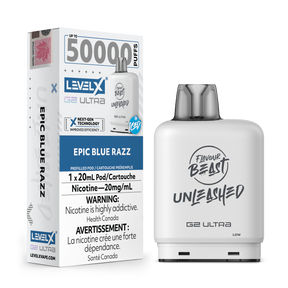 Epic Blue Razz - Flavour Beast Unleashed Level X G2 Ultra 50K Pod