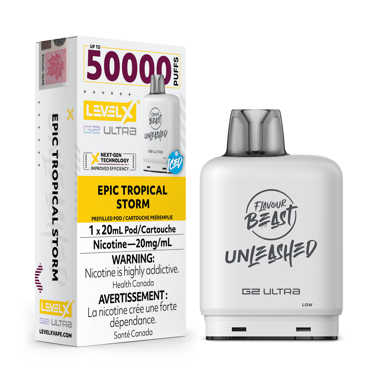 Epic Tropical Storm – Level X G2 Ultra Pod – 50K Puffs
