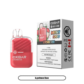 OXBAR Mini 1200 Disposable Vape - Lychee Ice - 1200 puffs - 20mg/ml nicotine strength - 2ml e-juice