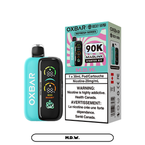 Oxbar x Rocky Vapor Maglink Disposable Vape M.D.W. flavour – 90,000 puffs