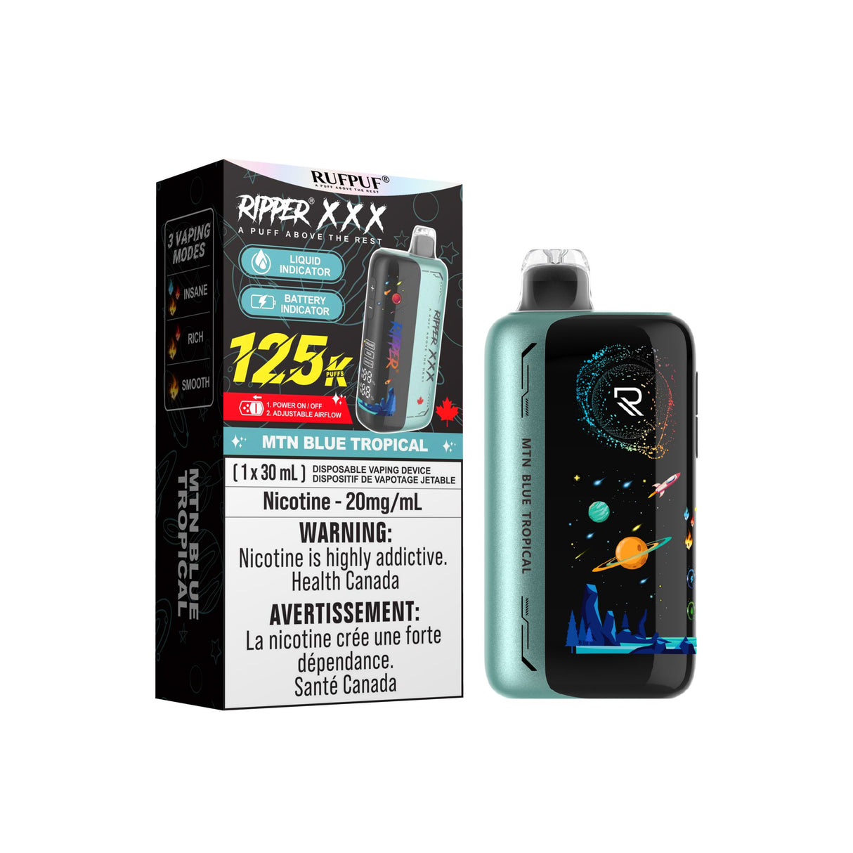 MTN BLUE TROPICAL Ripper XXX 125k Disposable Vape