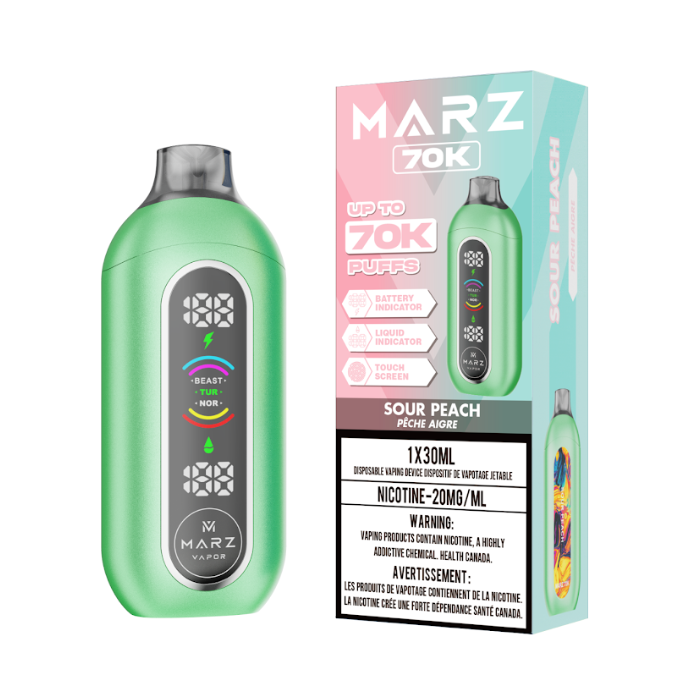 Sour Peach - Marz 70k Disposable Vape
