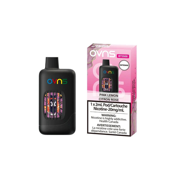 OVNS Intense 3500 Disposable Vape Pink Lemon flavour – 3500 puffs