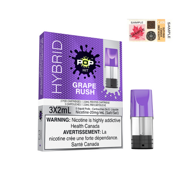 GRAPE RUSH ICED HYBRID - POP HIT HYBRID PODS