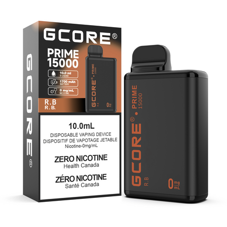 Gcore Prime 15K Zero Nicotine Disposable Vape 15000 Puffs R.B