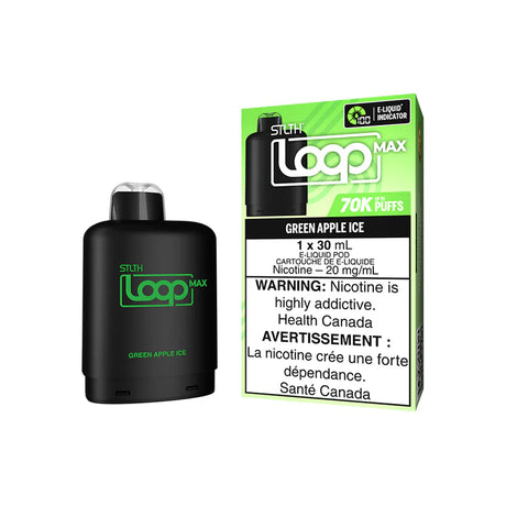 STLTH LOOP MAX Pod Pack Green Apple Ice flavour – 70 000 puffs