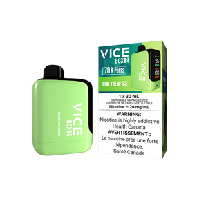 Vice Box vape device and packaging on a white background