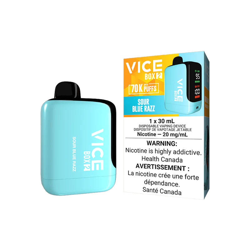 Vice Box 2 70K Disposable - SOUR BLUE RAZZ