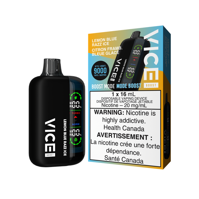 Vice Boost 9000 Disposable Vape - Lemon Blue Razz Ice