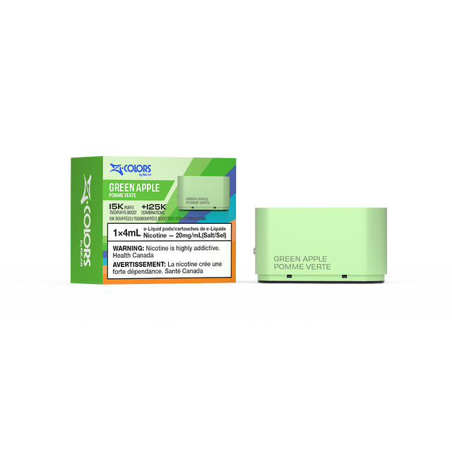 ZColors By ZLand Vape Pod - Green Apple - 15K Puffs