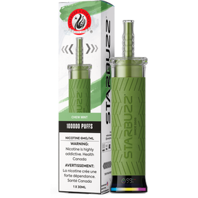 Starbuzz E-Hose 100K Disposable Vape – Chew Mint flavour 6mg 30mL