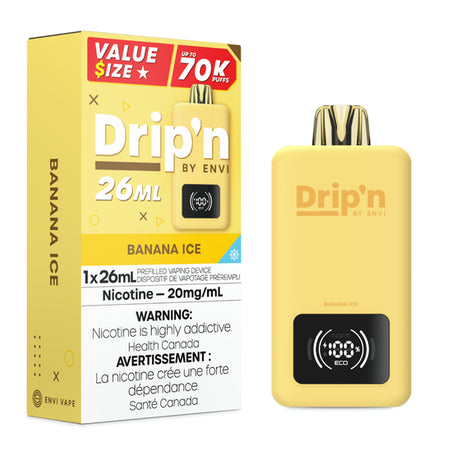 Banana Ice - Dripn by Envi 70k Disposable Vape