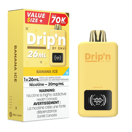 Banana Ice - Dripn by Envi 70k Disposable Vape