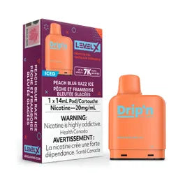 Level X Drip'n Peach Blue Razz Ice Pod 14mL