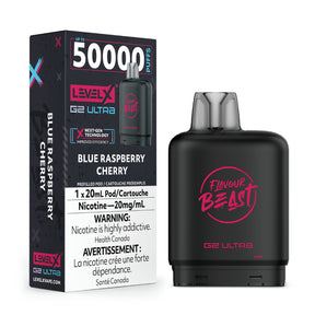 Blue Raspberry Cherry - Level X Flavour Beast Boost G2 Pod 50K Puffs, 20mg/ml