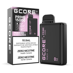 Gcore Prime 15K Zero Nicotine Disposable Vape 15000 Puffs Peach Ice